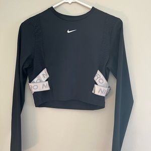 Nike Pro Long Sleeve Crop Top